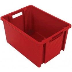 Stohovatelný plastový box, červený, 18 l