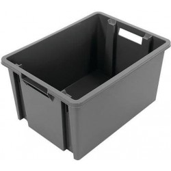 Stohovatelný plastový box NovaBac, šedý, 18 l