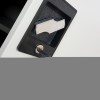 Plechová skřínka s policemi BEATA, 900 x 930 x 400 mm, antracitovo-bílá
